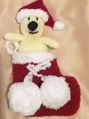 Small Christmas Stocking Bear