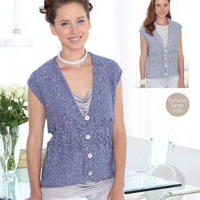 Waistcoats in Sirdar Soukie DK - 7089 - Downloadable PDF