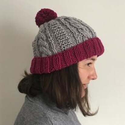 Mulberry in the Round Hat - knitting pattern