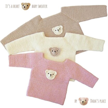 Teddy bear baby sweater