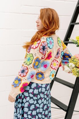 African Flower Cardigan