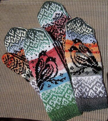 Bullfinch Mittens