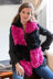 Duo Stripe Scarf in Red Heart Boutique Fur - LW4959 - Downloadable PDF