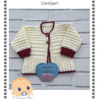 Sally Baby cardigan Knitting pattern 0-9mths