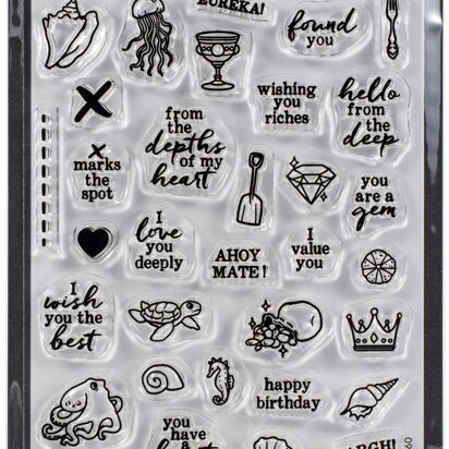 Hero Arts Clear Stamps 4"X6" - Deep Sea Messages