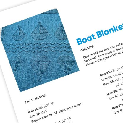 Sail Boat Blanket