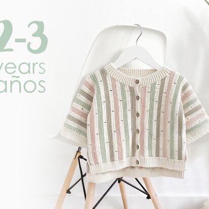 2-3 years - STRIPY Crochet Jacket Pattern