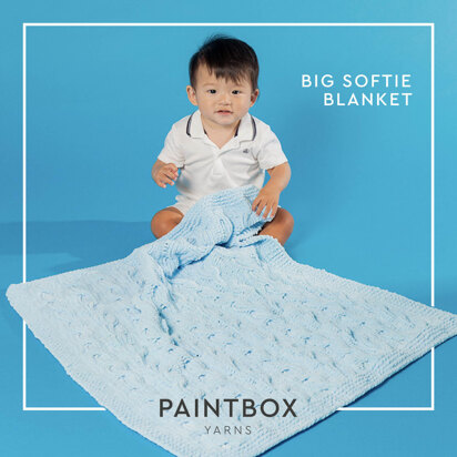 Big Softie Blanket - Free Knitting Pattern For Kids in Paintbox Yarns Chenille by Paintbox Yarns