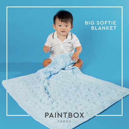 Big Softie Blanket - Free Afghan Knitting Pattern For Kids in Paintbox Yarns Chenille by Paintbox Yarns