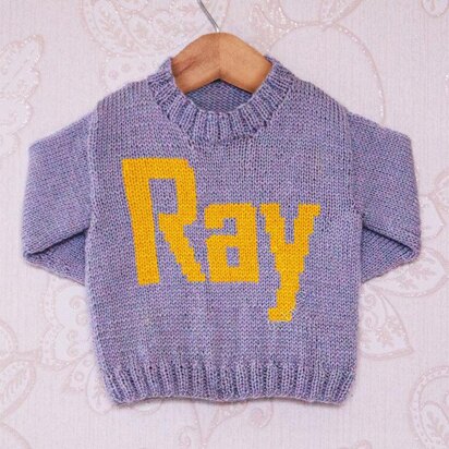 Intarsia - Ray Moniker Chart - Childrens Sweater