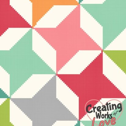 Quilt Star Pattern C2C Stitch Graph