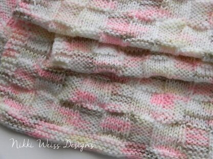 Little Bo Peep Basket Weave Baby Blanket