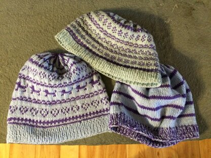 Fair Isle Hats with Sublime Baby Cashmere Merino Silk 4 Ply