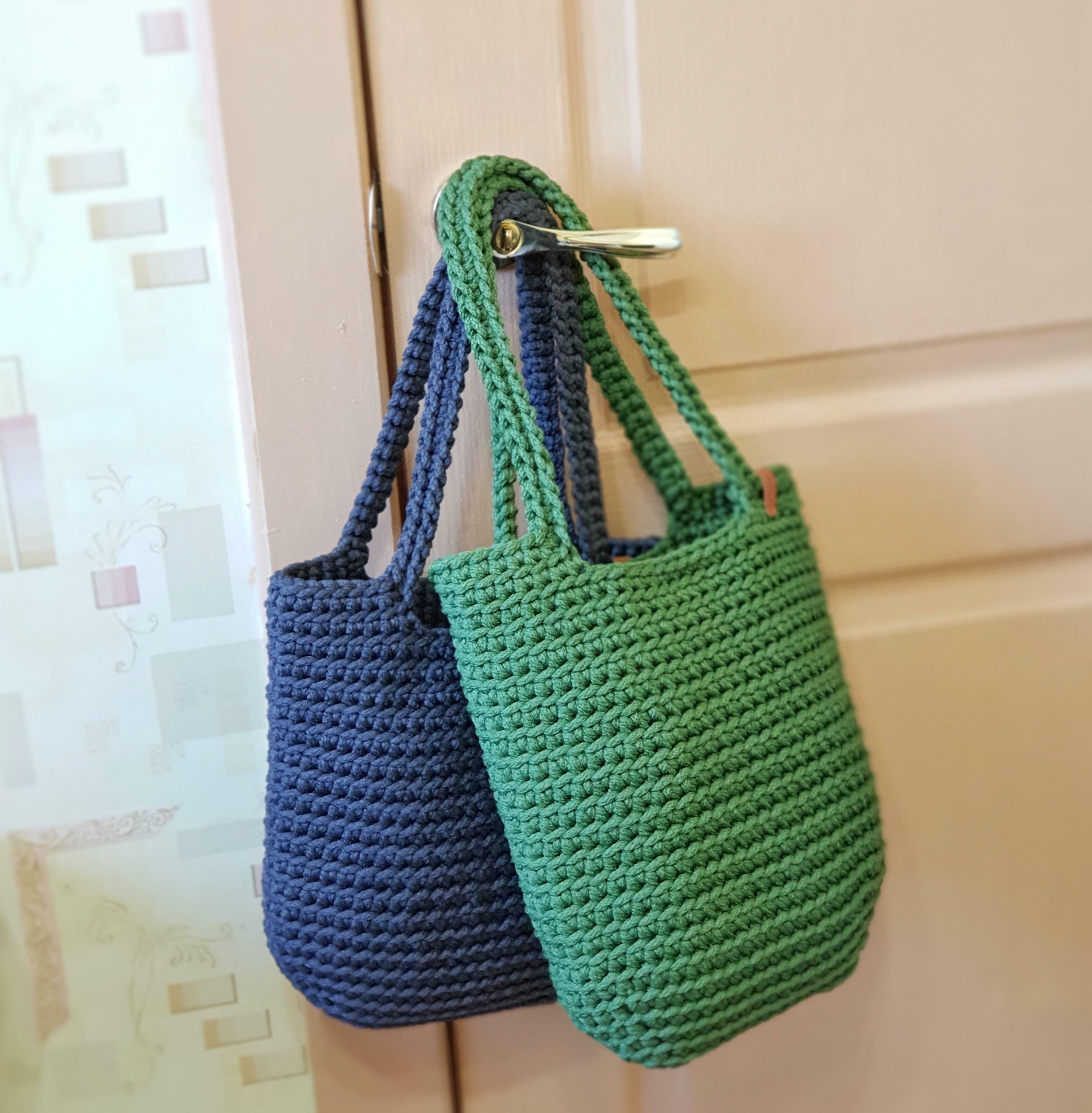 Сумка из шнура крючком
