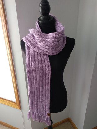 PapioCreek Rib Stitch Scarf