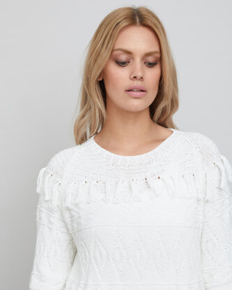 Beata Sweater - Knitting Pattern For Women in MillaMia Naturally Soft Cotton