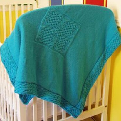 Celtic knotwork baby blanket