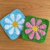 Retro daisy granny square