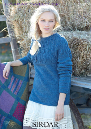 Women's Sweater in Sirdar Harrap Tweed DK - 7397 - Downloadable PDF