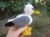 Crochet seagull