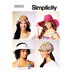 Simplicity Hats in Four Styles S9505 - Paper Pattern, Size A (S-M-L)