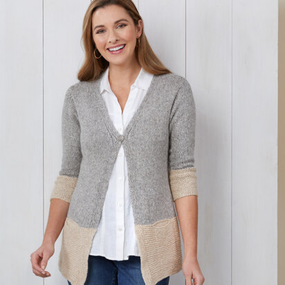 1197 Aquila - Cardigan Knitting Pattern for Women in Valley Yarns Whately