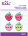 Sticko Resin Sticker - Small Strawberry, 4/Pkg