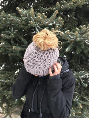 Messy Bun Ponytail Hat