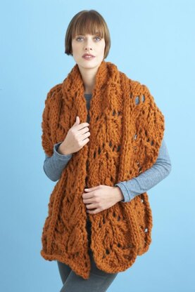 Magnified Lace Scarf in Lion Brand Jiffy - 81045AD