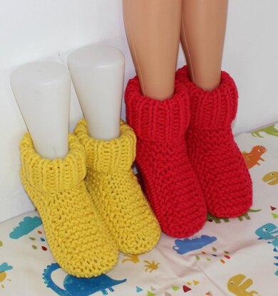 Ladies Super Chunky Slipper Boots Circular