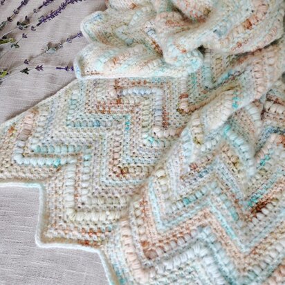 Agate Beach Chevron Blanket