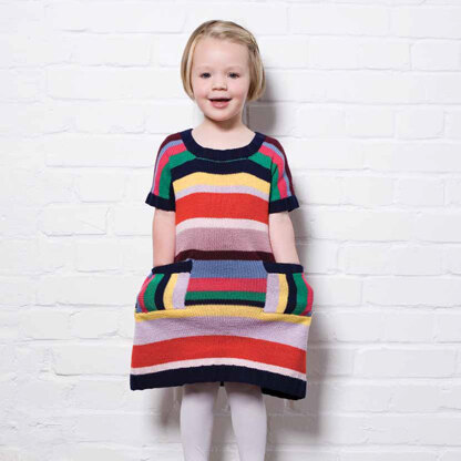"Carlota Dress" - Dress Knitting Pattern For Girls in MillaMia Naturally Soft Merino