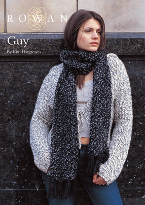 Guy Scarf in Rowan Big Wool