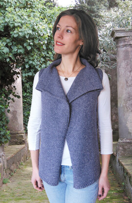 Drape Front Vest