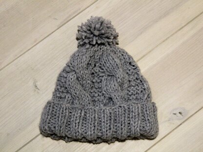 Storm Cable Pom-Pom Hat