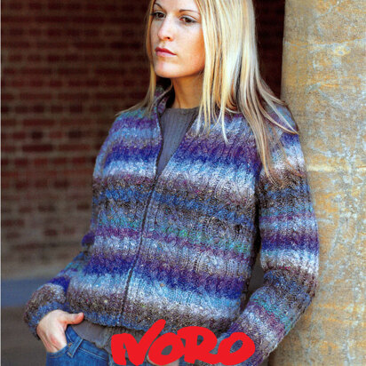 Knot Cable Jacket in Noro Silk Garden - Downloadable PDF
