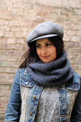 Cirrocumulus knit tube scarf