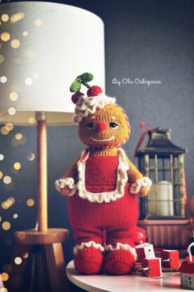 Gingerbread Man Knitting Pattern