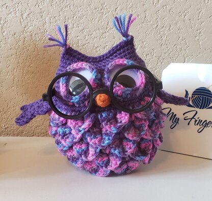 Eyeglass Holder Stand - Owl