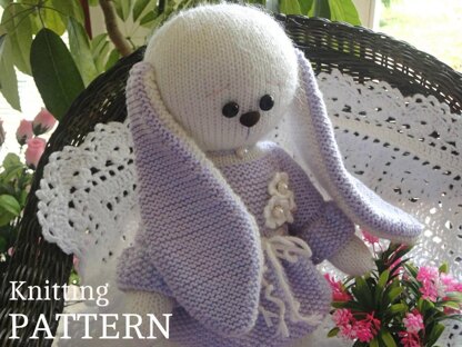 Knitting PATTERN Bunny Rabbit Toy Animal
