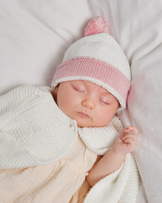 Andie Hat - Knitting Pattern For Babies in MillaMia Naturally Baby Soft by MillaMia