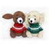 Christmas Puppies Dogs Crochet Pattern