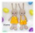 Yellow Easter Bunnies Crochet Pattern