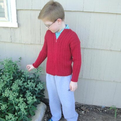 Boys Ribbed Cardigan