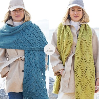 Shawls in Stylecraft Grace Aran - 9931 - Downloadable PDF