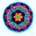 Blue Hawaii African Flower Mandala