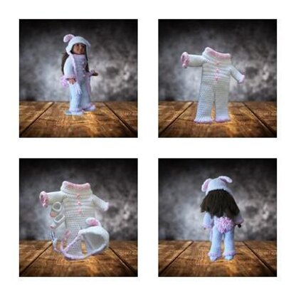 18" Doll Costume, Bunny