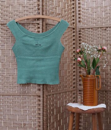 Dragonfly Cottage Core Boat Neck Top