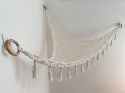 Bohemian Crochet Toy Hammock
