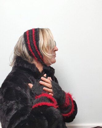 Simple Stripe Wrist and Ear Warmer